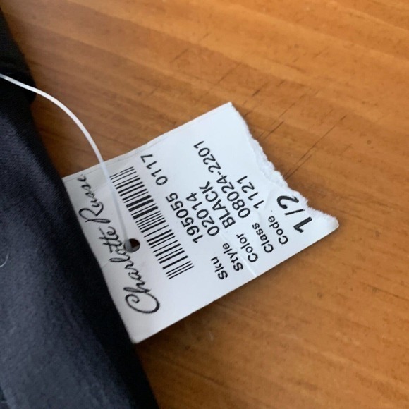 Charlotte Russe Button‎ Front Belted Micro Black Mini Skirt Super Short Y2K NWT - Picture 5 of 7